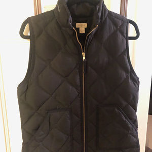 Black J. Crew Mercantile Puffer Vest